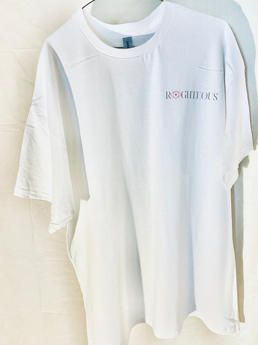 White/Pink RIGHTEOUS Tee